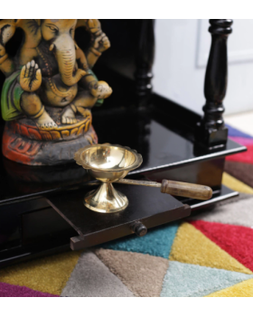 Gold Metal Diya